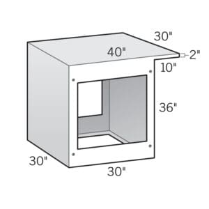 Kindred Outdoors & Surrounds - Cabinet with 10 inch Cantilever Backside