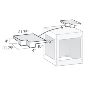 Kindred Outdoors & Surrounds - Corner Raised Backsplash